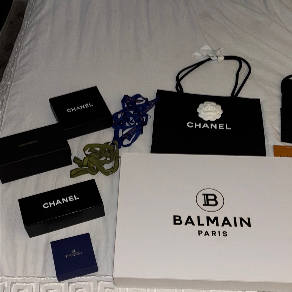 Chanel and Balmain Gift Boxes bundle